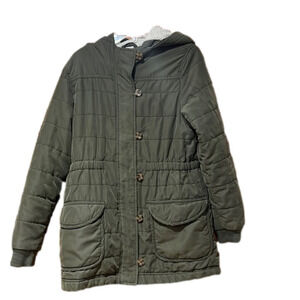 Old Navy Green Hooded Jacket Girl's Size XL